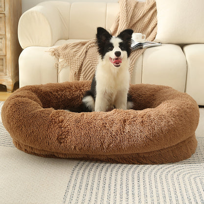 3D Cotton Yuanbao Pet Dog Bed with Waterproof Function