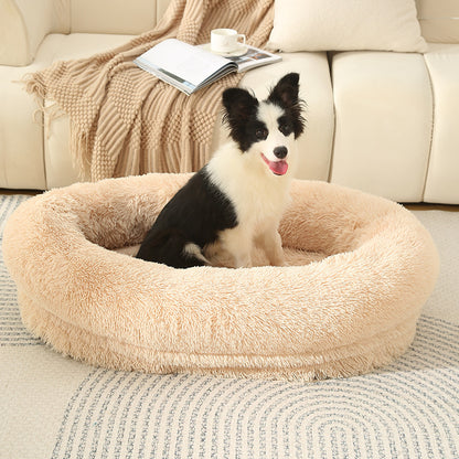 3D Cotton Yuanbao Pet Dog Bed with Waterproof Function