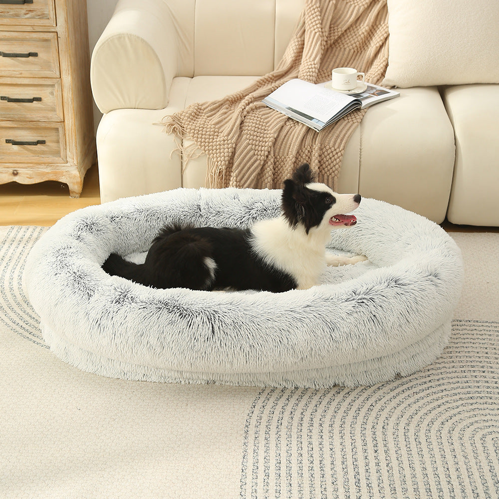 3D Cotton Yuanbao Pet Dog Bed with Waterproof Function