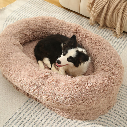 3D Cotton Yuanbao Pet Dog Bed with Waterproof Function